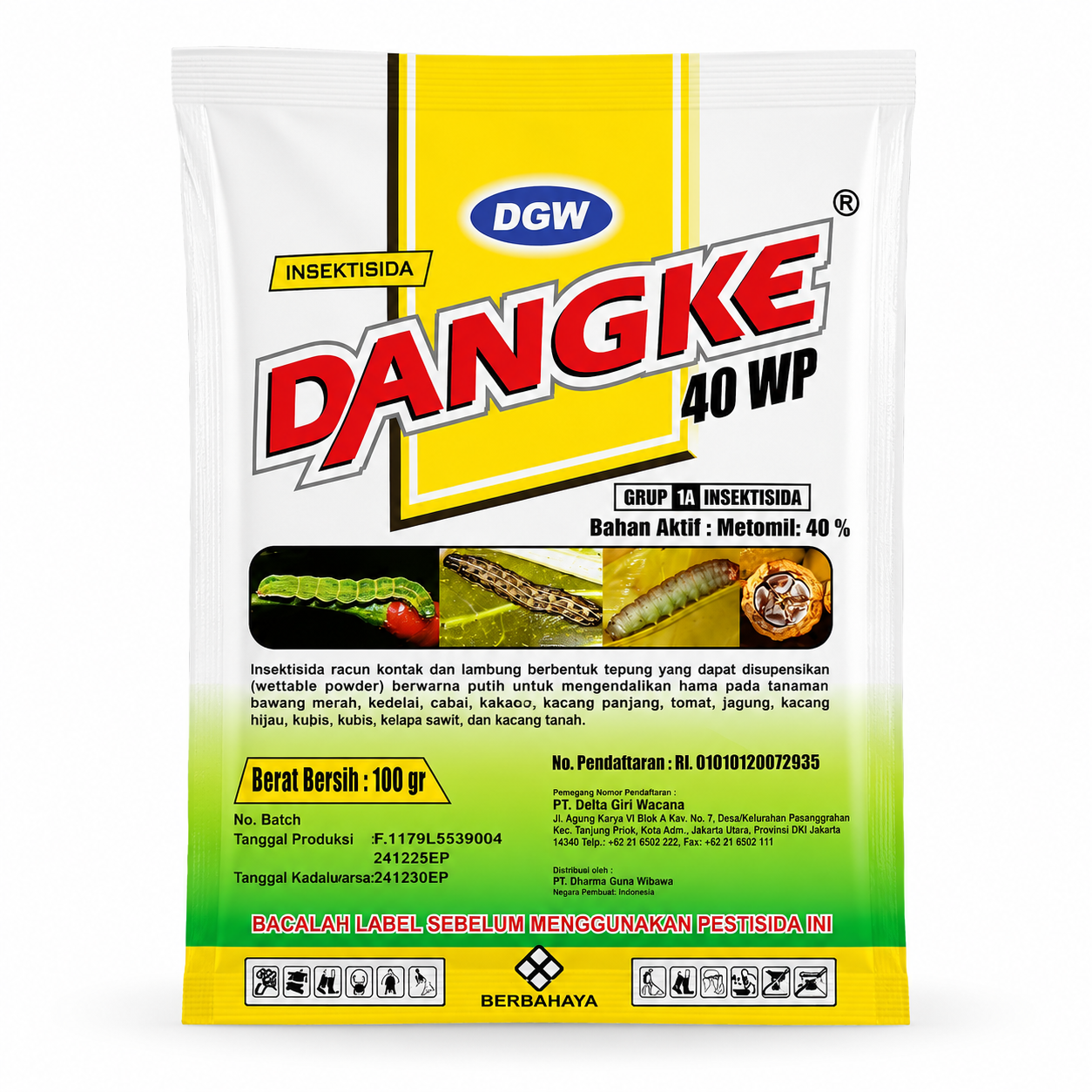 Insektisida Tanaman Dangke 40 WP 100gr - Insektisida Mengendalikan Hama Tanaman Padi, Kelapa Sawit, Sayuran