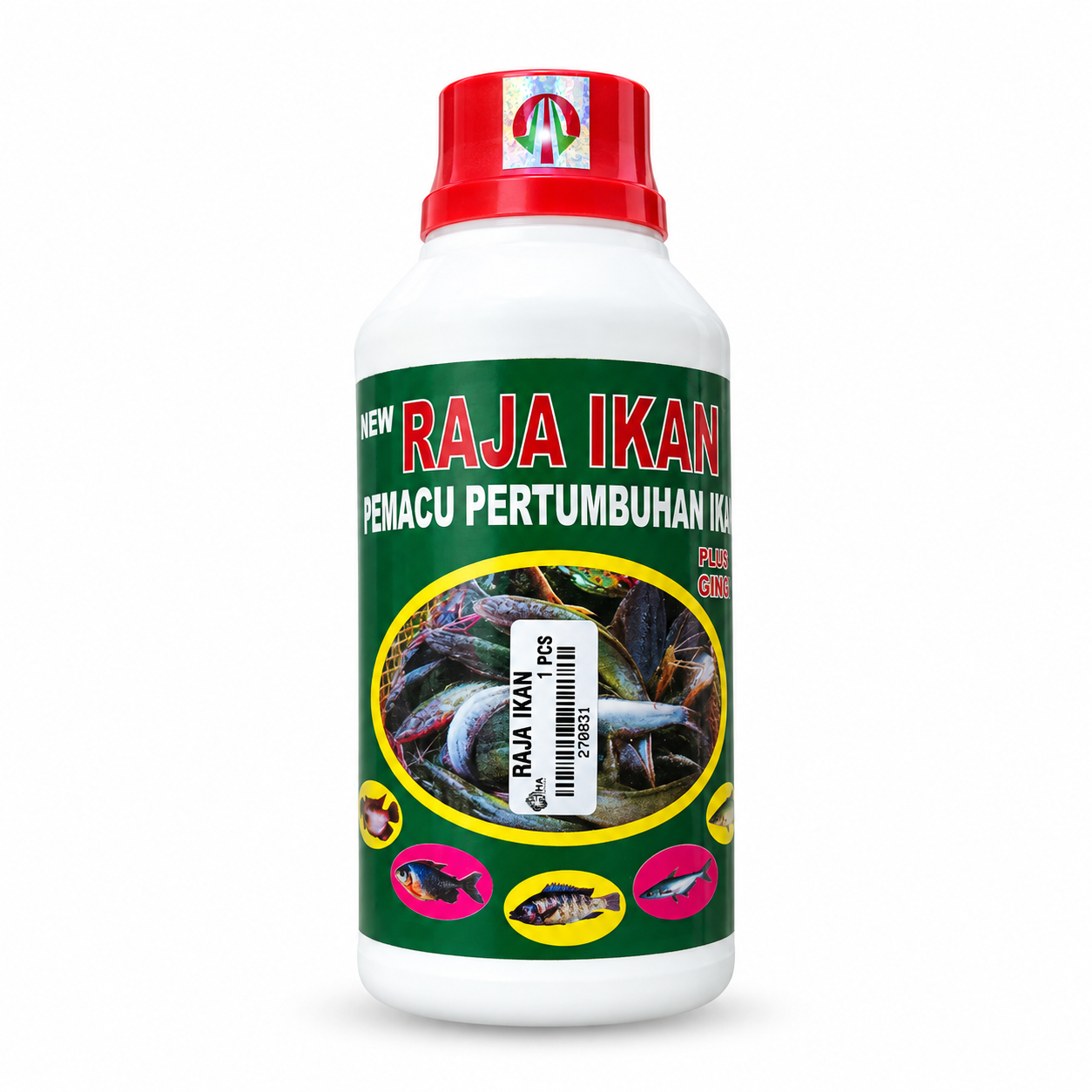 Raja Ikan 500ml - Probiotik Vitamin Pemacu Pertumbuhan Ikan Lele, Gurame, Nila, Patin, Ikan Mas, dan lain-lain