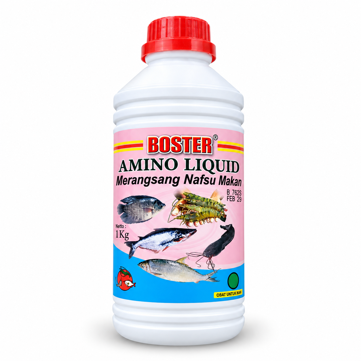 Boster Amino Liquid 1 Liter - Vitamin Ikan dan Udang Penambah Nafsu Makan
