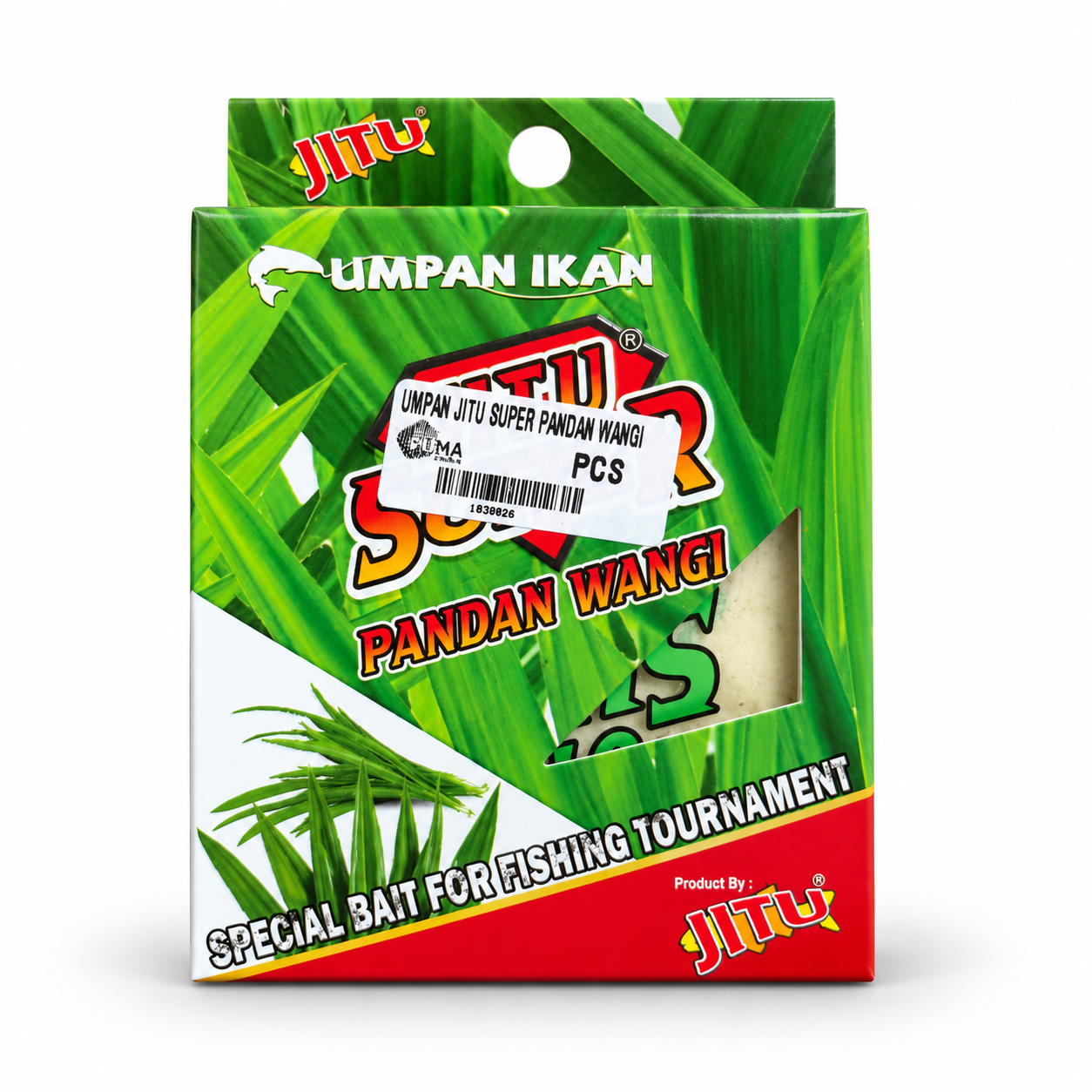 Umpan Mancing Jitu Super Aroma Pandan - Umpan Spesial untuk Mancing Ikan Mas, Nila, Lele, Bawal, Patin dan Ikan Air Tawar Lainnya