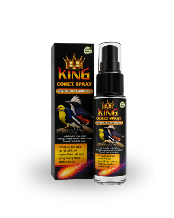 king-comet-spray-200gr-obat-burung-kaki-bubul-dan-berjamur-cepat-serap-anti-kambuh