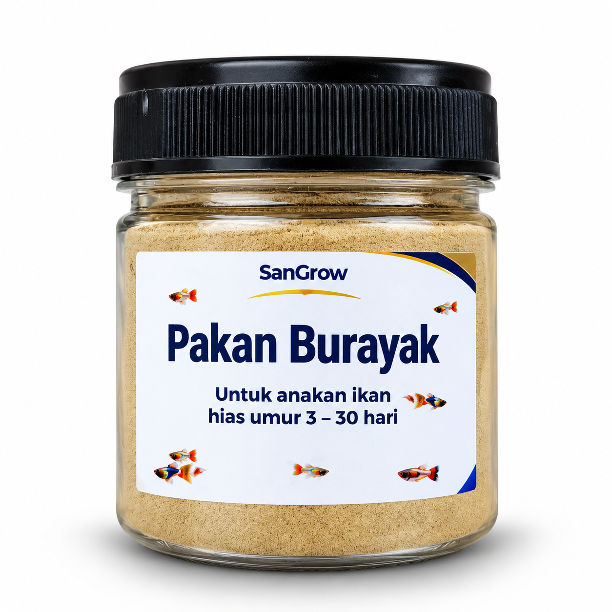 Pakan Burayak Ikan Hias SanGrow 50gr - Untuk Anakan Ikan Hias Umur 3-30 Hari